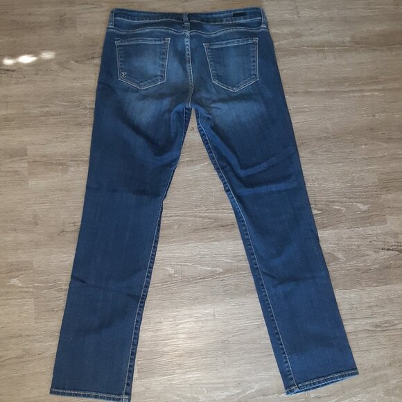 Kut from the Kloth * Sz 10 * Distressed Boyfriend * Blue Jeans * Stretchy Comfy - Picture 4 of 12
